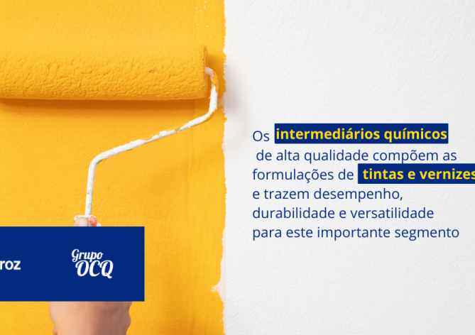 fornecedor brasileiro de intermediários químicos para o setor de tintas e vernizes