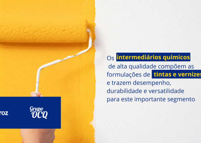 fornecedor brasileiro de intermediários químicos para o setor de tintas e vernizes