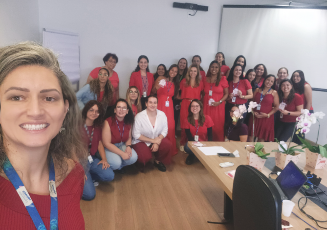 Mulheres em evento de valorização, diversidade e inclusão